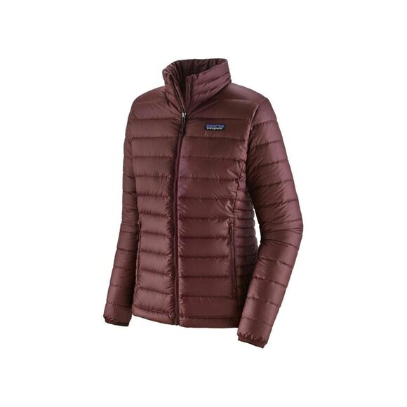 New Patagonia Classic Down Sweater Jacket Dark Ruby Womens Size XXS Lightweight